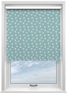 Periwinkle, Aqua - Roller Blind